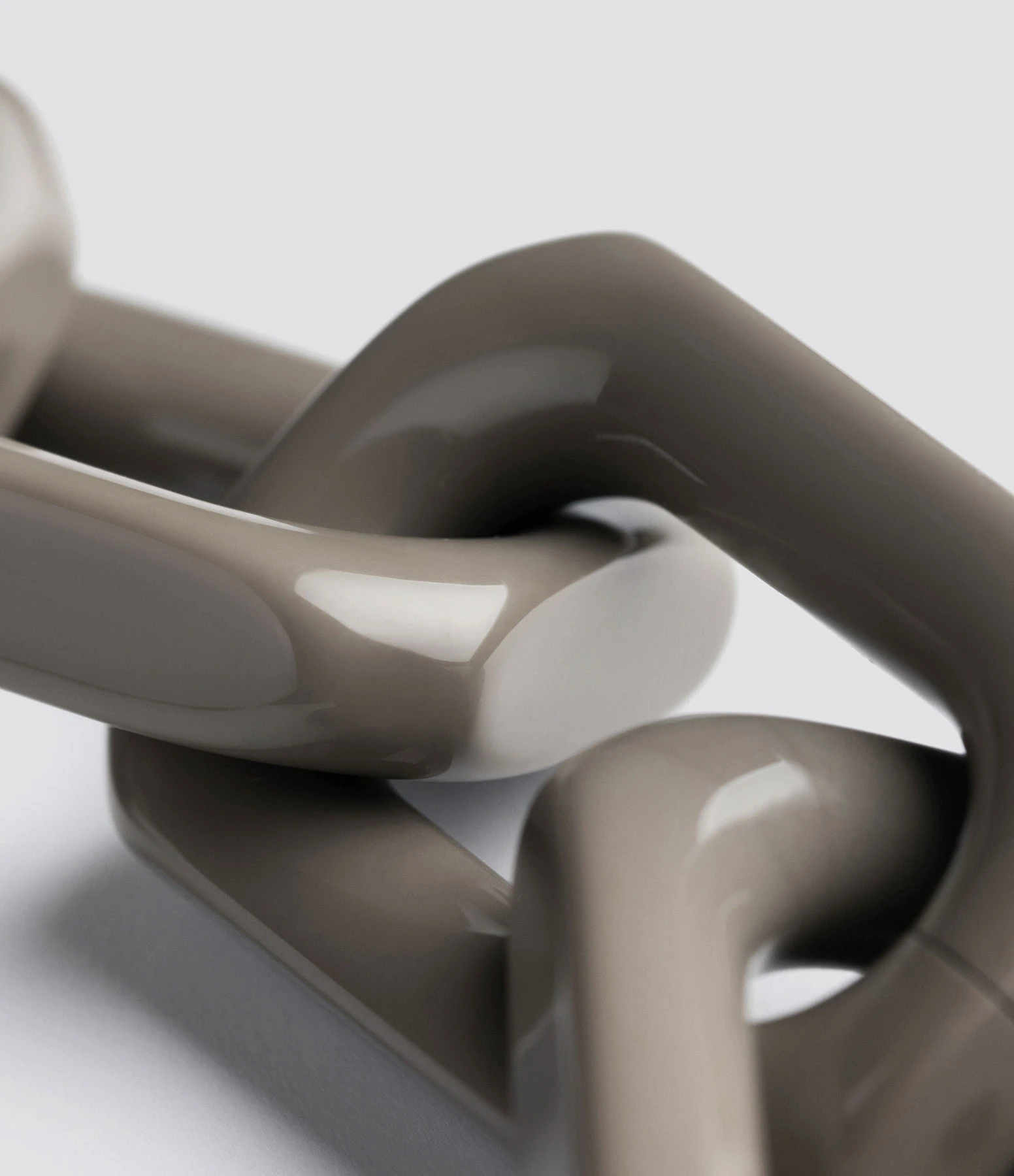 VANESSA BARONI Bracelet Squared Taupe Foncé 2 VANESSA BARONI Bracelet Squared Taupe Foncé – Image 2