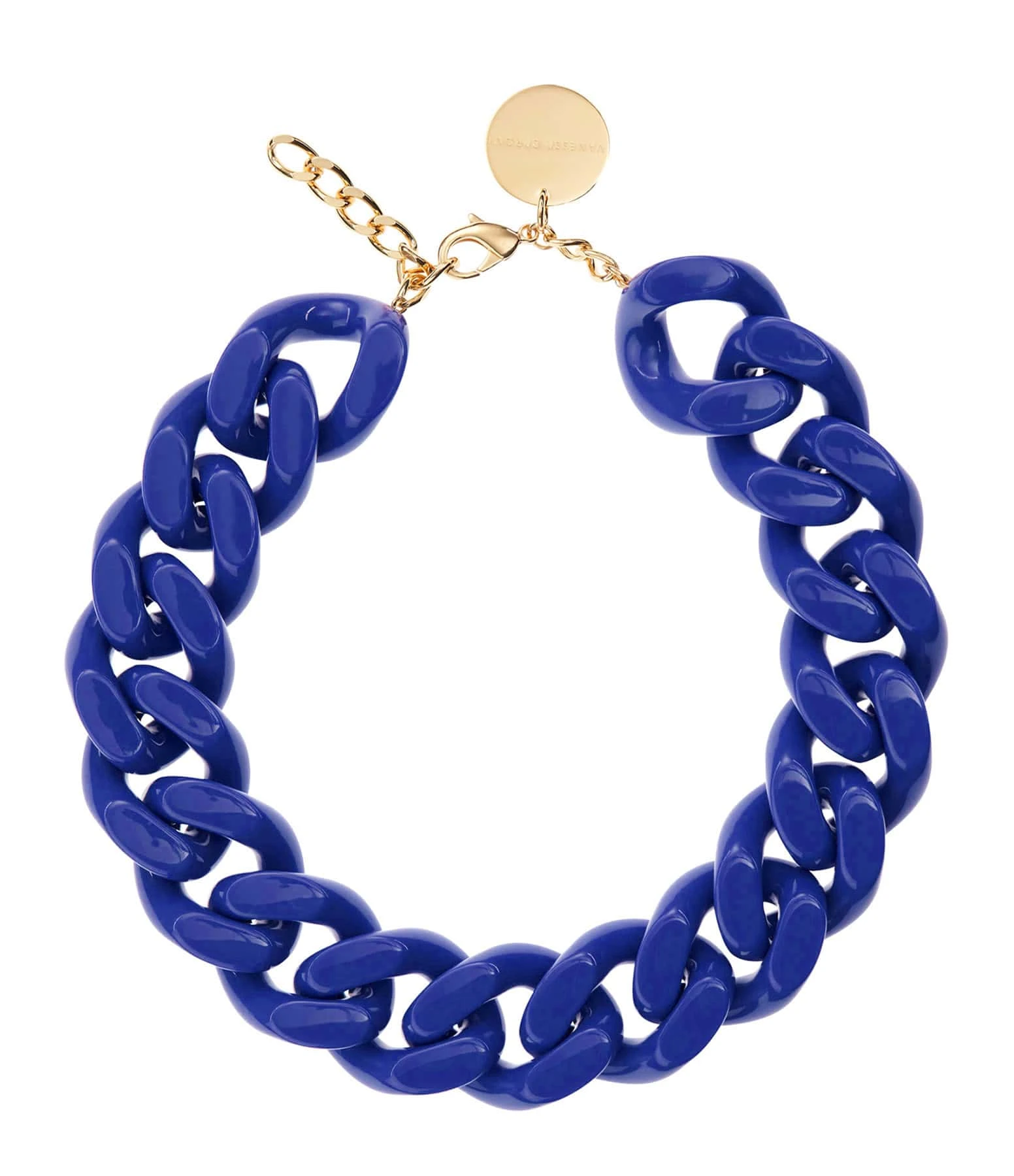 VANESSA BARONI Collier Big Flat Bleu 1 VANESSA BARONI Collier Big Flat Bleu