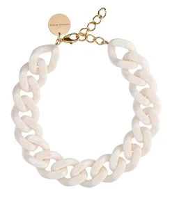 VANESSA BARONI Collier Big Flat Off White