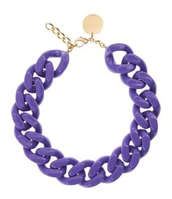Shaker Jewels Magasin 54 VANESSA BARONI Collier Big Flat Violet
