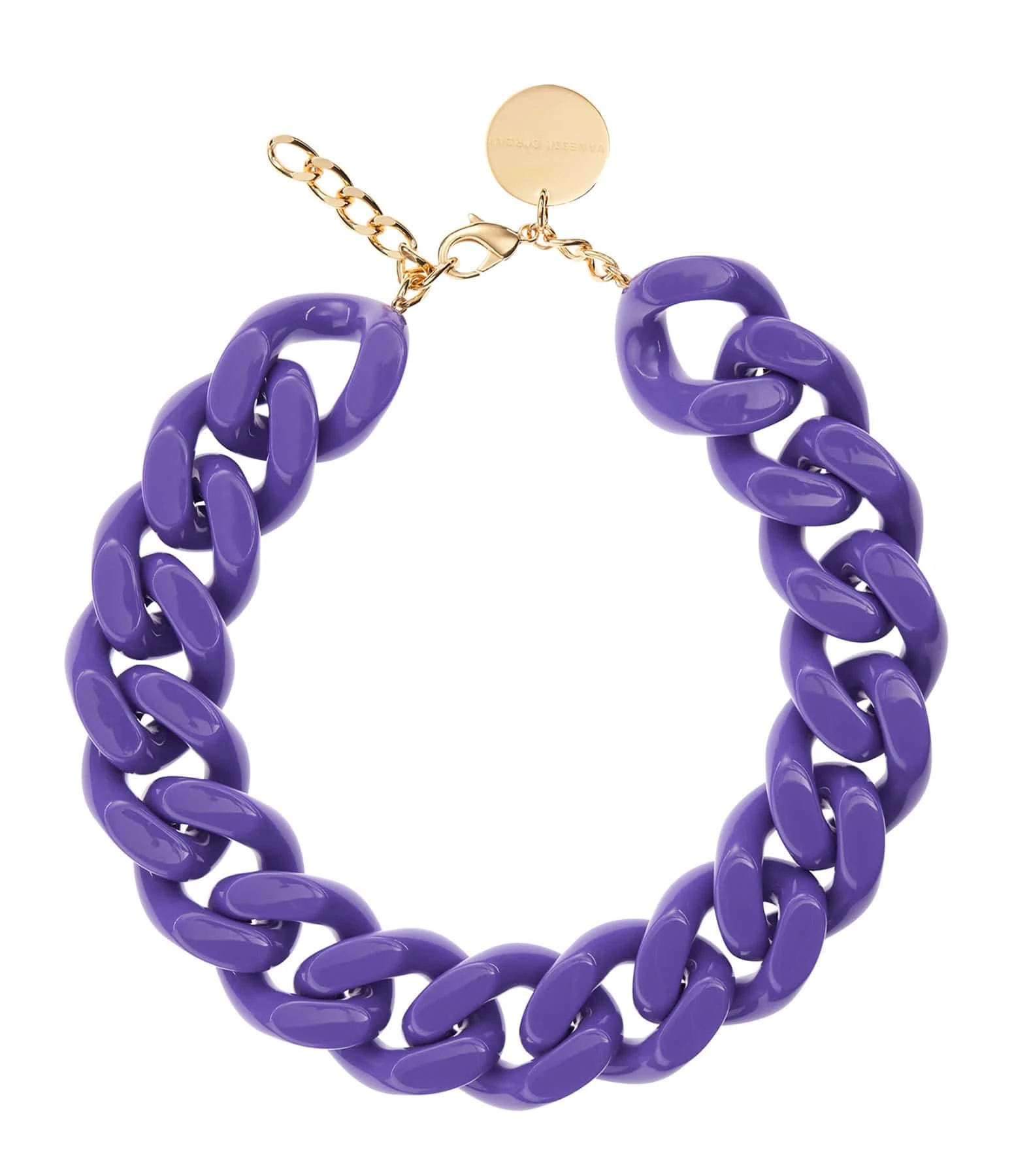 VANESSA BARONI Collier Big Flat Violet 1 VANESSA BARONI Collier Big Flat Violet
