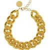 VANESSA BARONI Collier Big Flat Doré