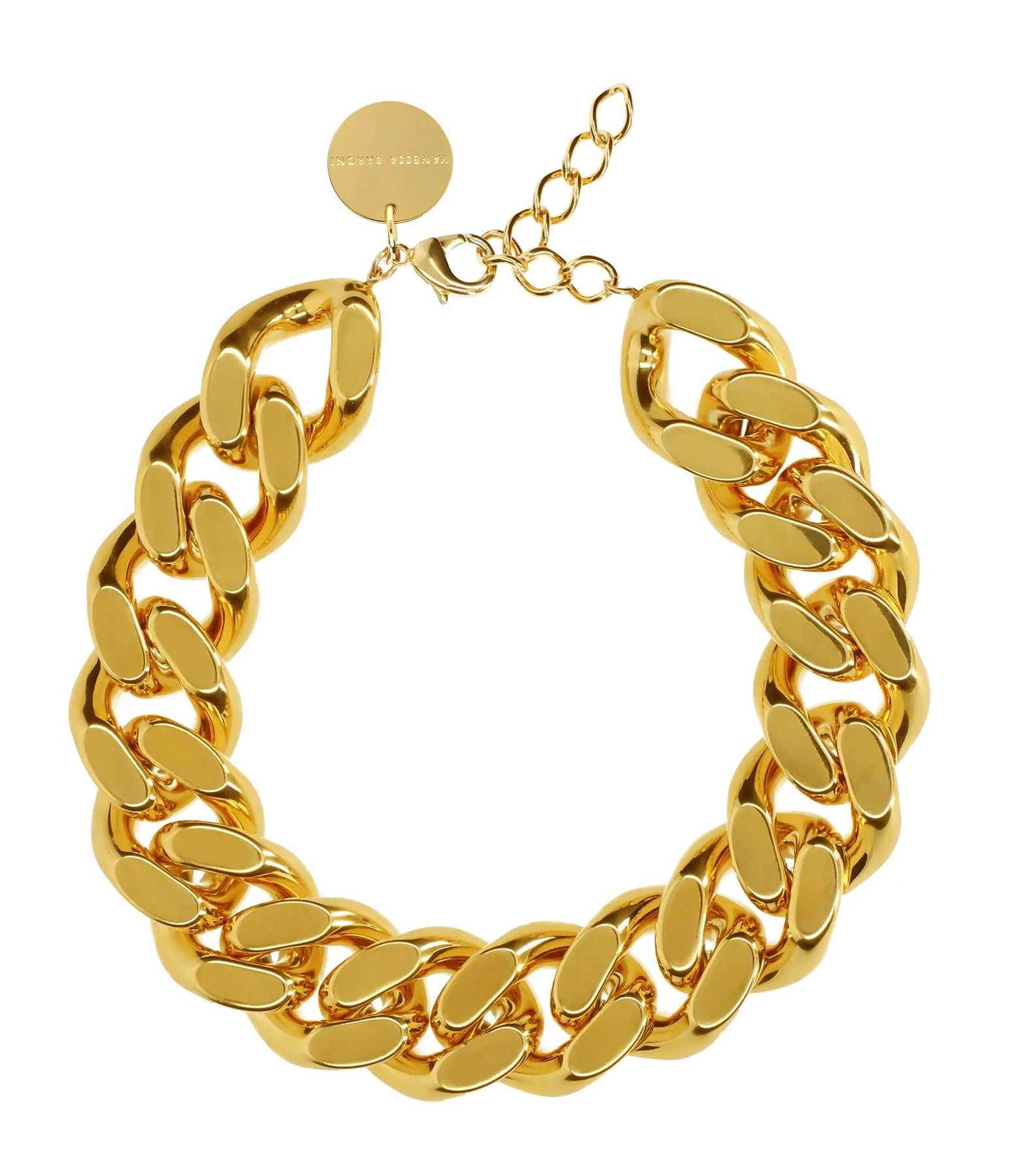 VANESSA BARONI Collier Big Flat Doré 1 VANESSA BARONI Collier Big Flat Doré