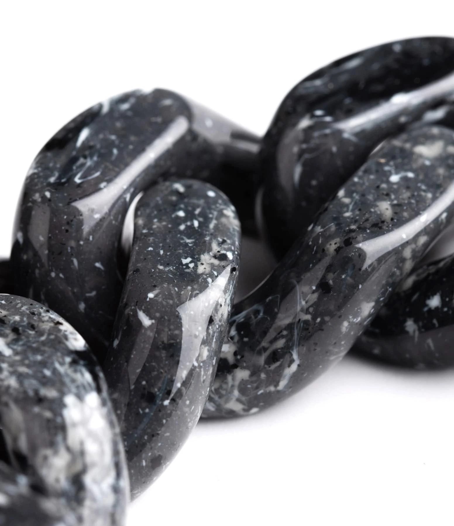 VANESSA BARONI Bracelet Great Noir Marbré 2 VANESSA BARONI Bracelet Great Noir Marbré – Image 2