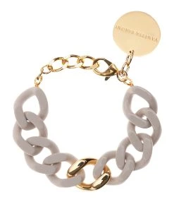 VANESSA BARONI Bracelet Flat 2colors Gris Doré