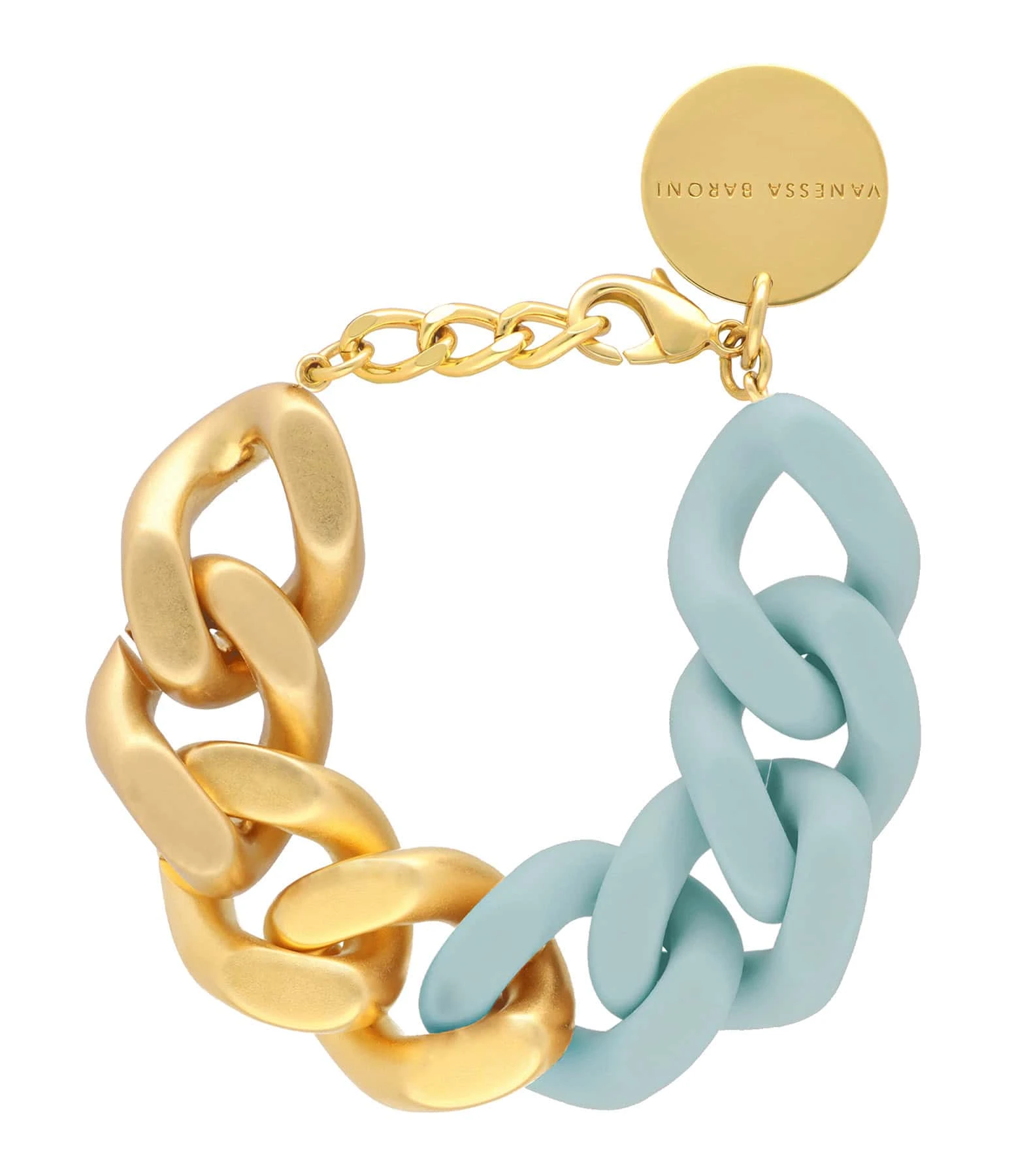 VANESSA BARONI Bracelet Great Doré Bleu 1 VANESSA BARONI Bracelet Great Doré Bleu