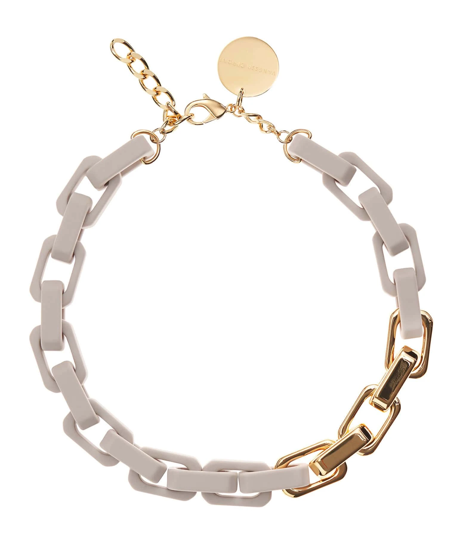 VANESSA BARONI Collier Tank Gris Mate 1 VANESSA BARONI Collier Tank Gris Mate