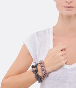 VANESSA BARONI Bracelet Squared Bleu Multicolore -Shaker Jewels Magasin vbaro look20210916 300