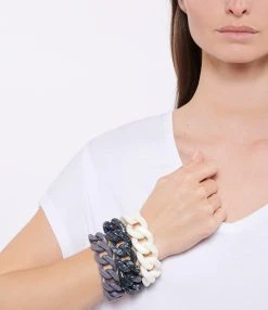 VANESSA BARONI Bracelet Great Noir Marbré 5 VANESSA BARONI Bracelet Great Noir Marbré -Shaker Jewels Magasin vbaro look20220316 398