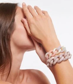 VANESSA BARONI Bracelet Great Gris Rose 5 VANESSA BARONI Bracelet Great Gris Rose -Shaker Jewels Magasin vbaro look20220602 193