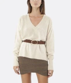 Vanessa Bruno Ceinture 35mm Cuir Suédé Chocolat -Shaker Jewels Magasin vbrun look20220718 395