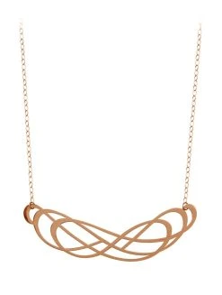 Ginette NY Collier Volute Jumbo Or Rose