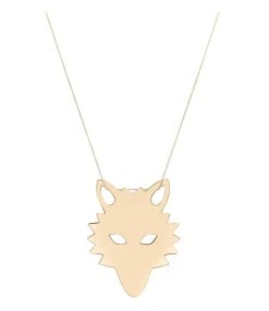 Ginette NY Collier Wolf Jumbo Or Rose